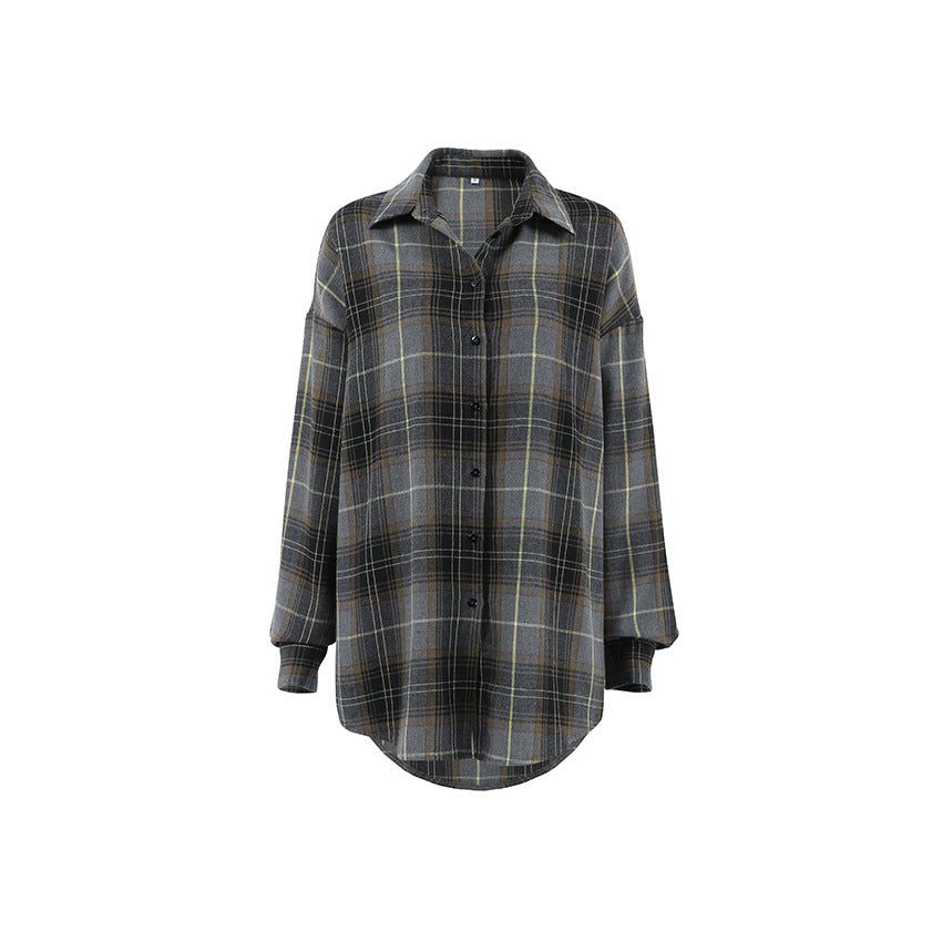 Damer Smart Flannel Skjortejakke med ternet design og komfortabel pasform Stilla