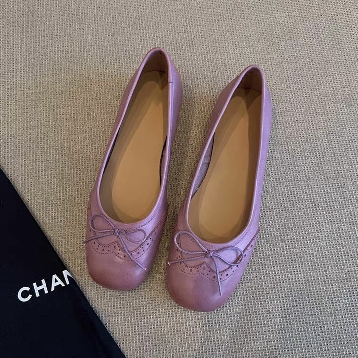 Dame Elegante Ballerina Flats med Sløjfedetalje Stilla