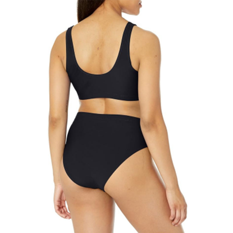 Dame bikini sæt med høj skæring og sportsligt design Stilla