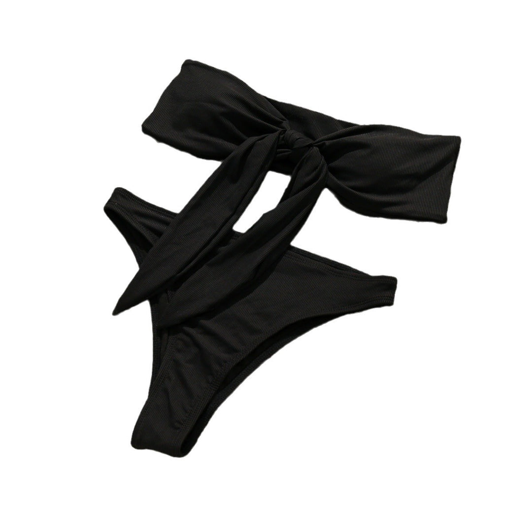 Damer Bandeau-bikini med sløjfedetalje Skovae