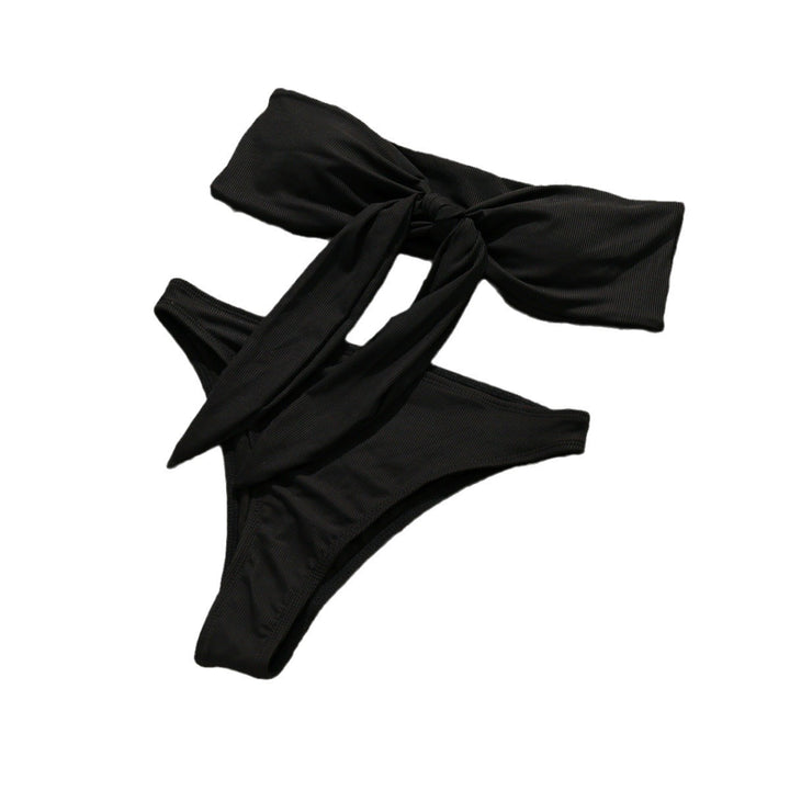 Damer Bandeau-bikini med sløjfedetalje Skovae