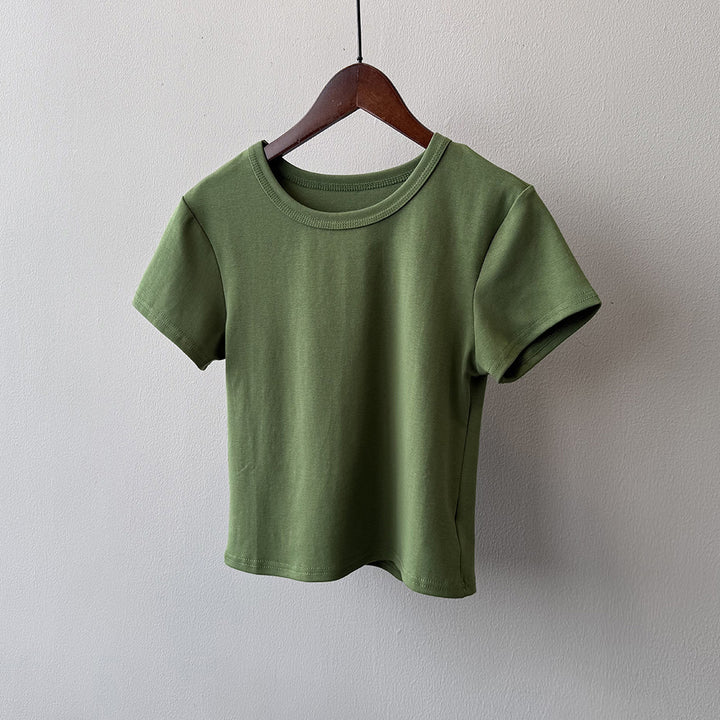 Dame Basis T-shirt i høj kvalitet bomuld med ergonomisk snit Stilla