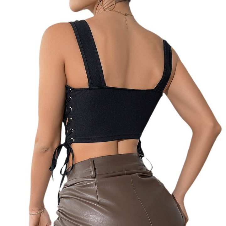Dame Korts corset-top med side snøredetaljer Stilla