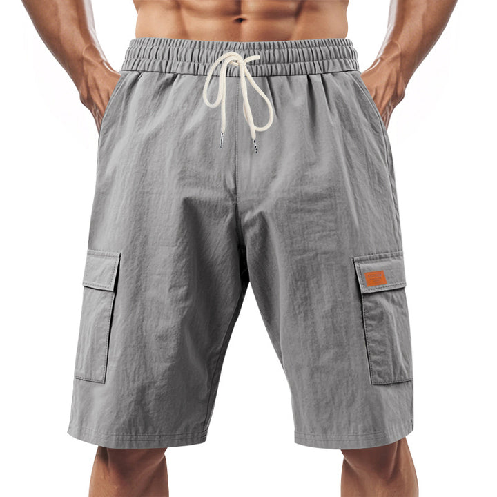 Herrer praktiske Cargo-Shorts med elastisk talje og sidelommer Stilla