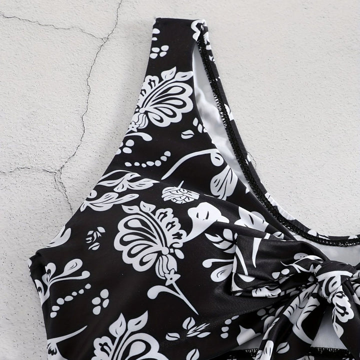 Dame triangel-bikini med legesygt knude-detalje Skovae