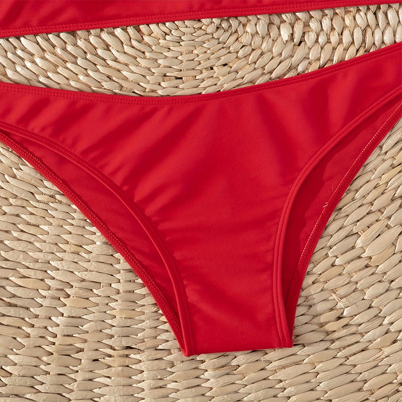 Dame Bikini-sæt med højskåret underdel og minimalistiske stropper Stilla