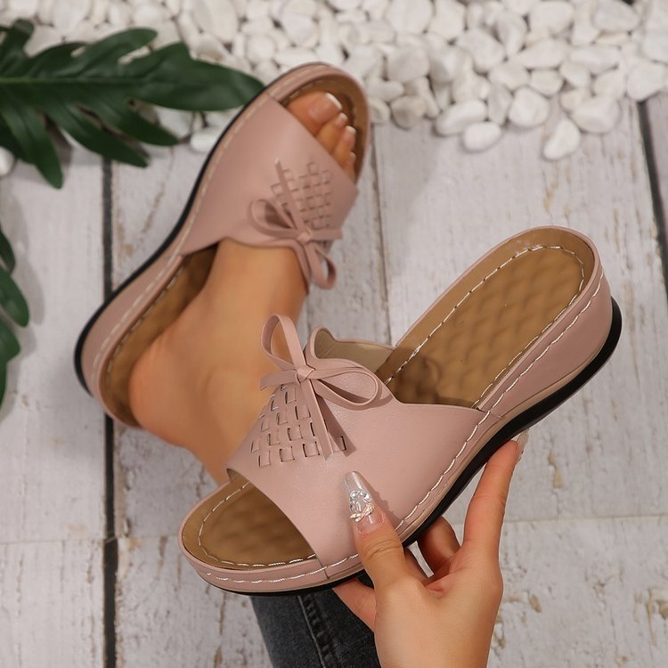 Dame mode Riemchen-sandaler med flettet design og komfortabel fodseng Stilla