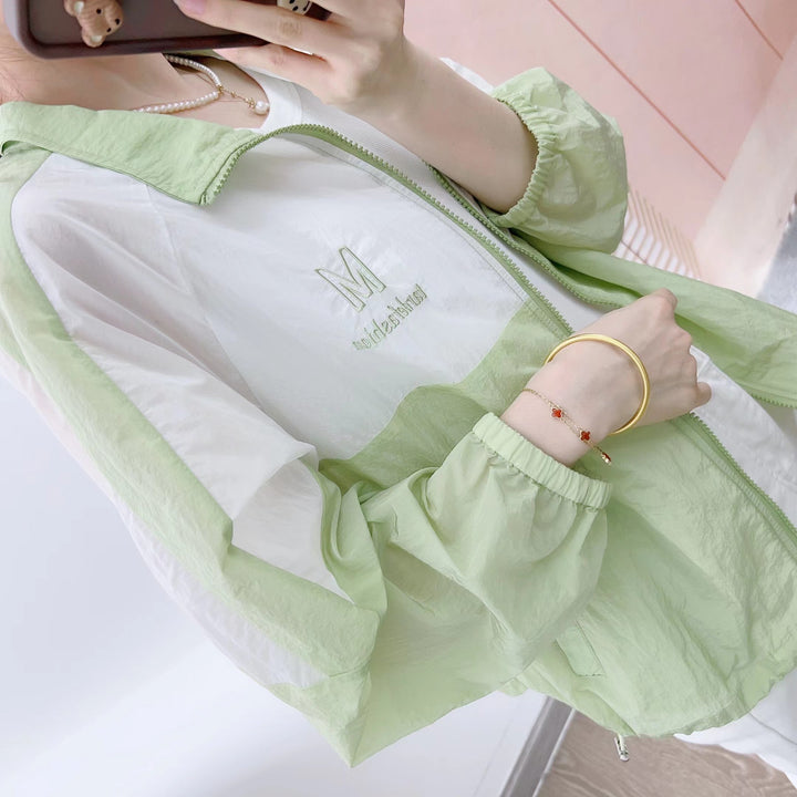 Dame overgangsjakke med moderne colorblocking-design og praktiske lommer Stilla