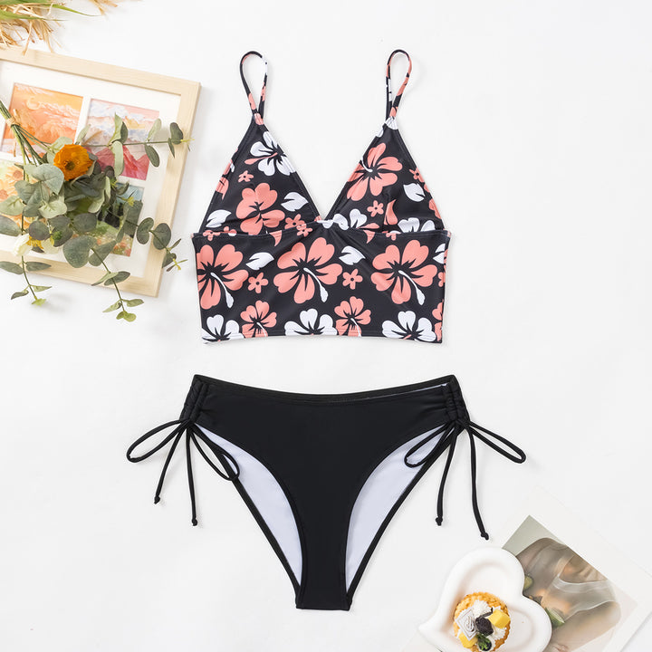 Dame Sporty bikini med legende blomsterdesign Skovae