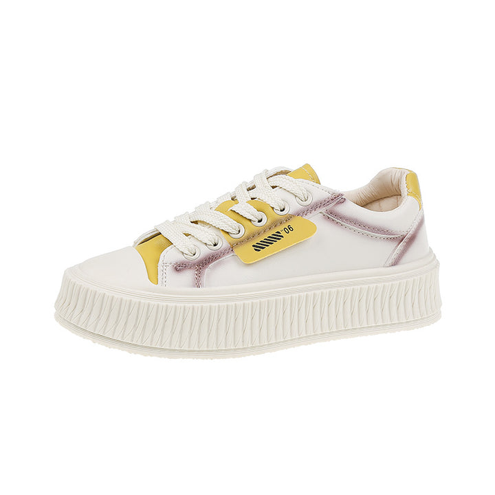 Dame Trendy Plateau-Sneakers med forstærket sålprofil og moderigtigt design Stilla