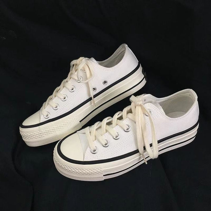 Dame platform sneakers med robust overdel og stabil sål Stilla