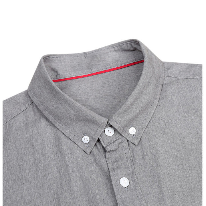 Herrer Denim Langærmet skjorte med moderne snit og brystlomme Stilla