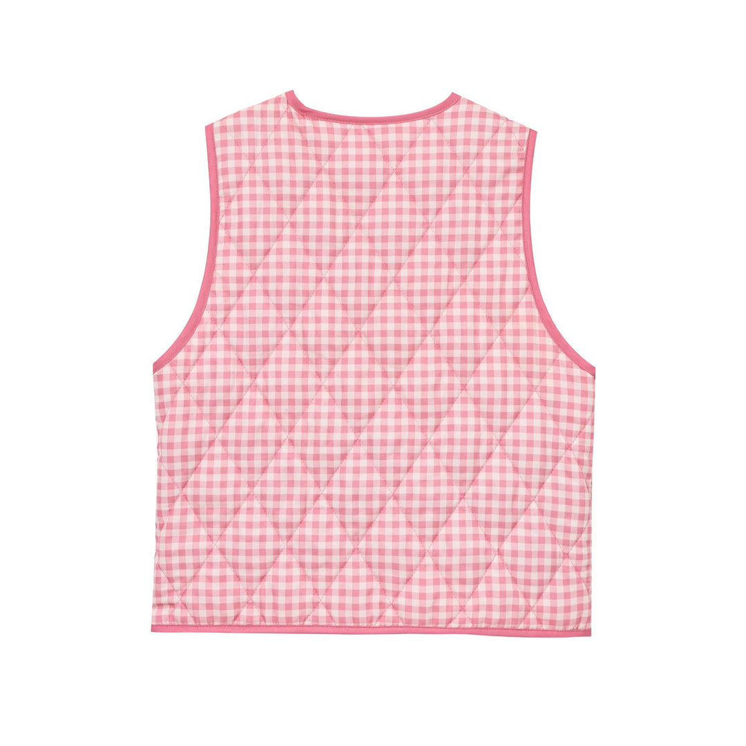 Dame quilted Viskose-vest med fashionable slipslukning og praktiske lommer Stilla