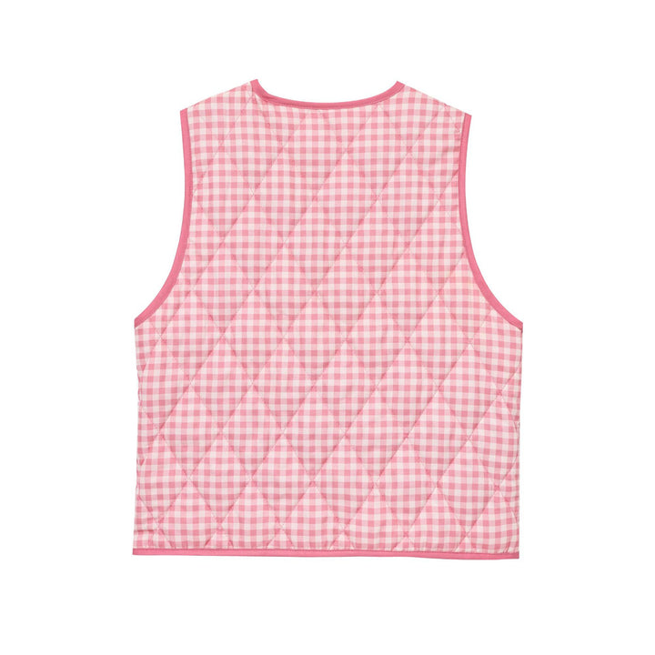 Dame quilted Viskose-vest med fashionable slipslukning og praktiske lommer Stilla