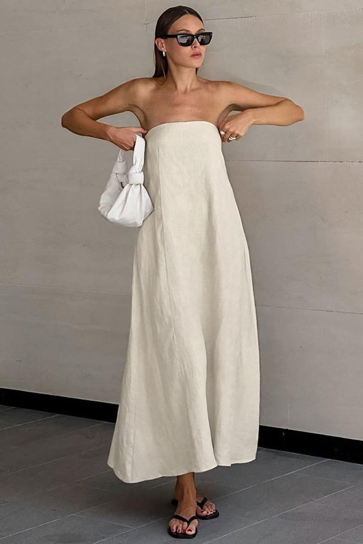 Stilla | Slim Tube Top Lang Kjole
