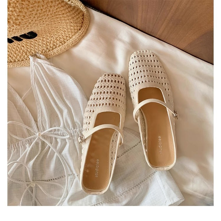 Dame Sling-sandaler med moderigtig netdesign og justerbar rem Stilla