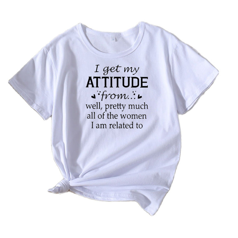 Kvinder Sjove Citater Grafik T-Shirt Stilla