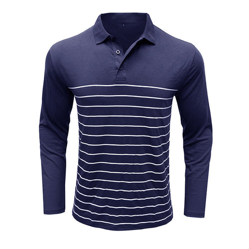 Stilla | Pique Pullover Slim Fit Bomuldsstrik Elegant Stribemønster