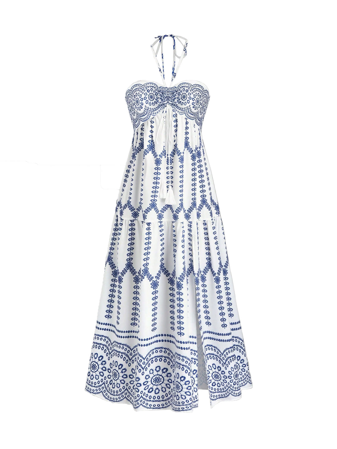 Dame Boho Maxikjole med stropper Skovae