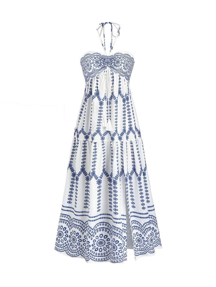 Dame Boho Maxikjole med stropper Skovae