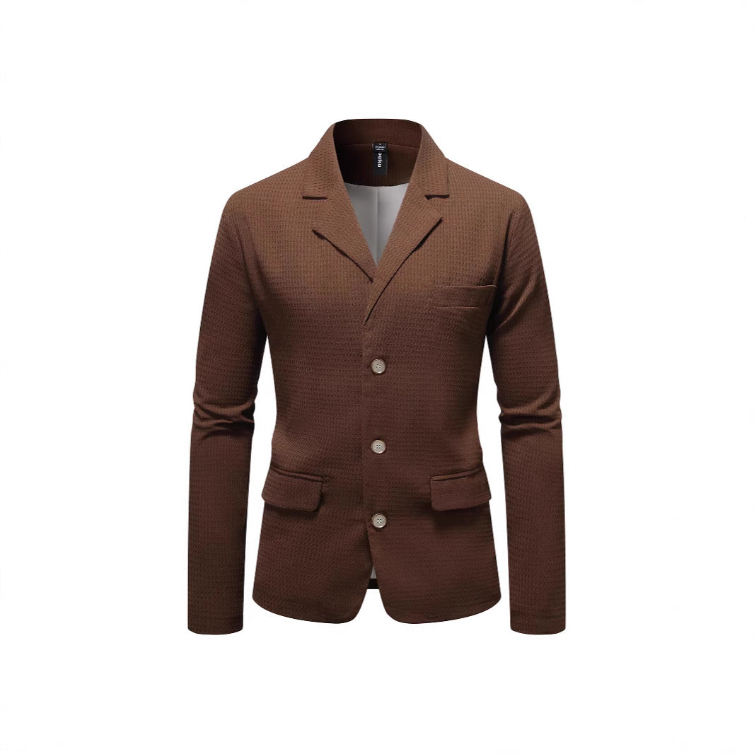 Herre elegant fritidsblazer med struktureret stof Stilla