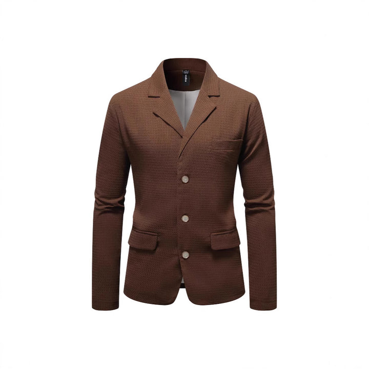 Herre elegant fritidsblazer med struktureret stof Stilla