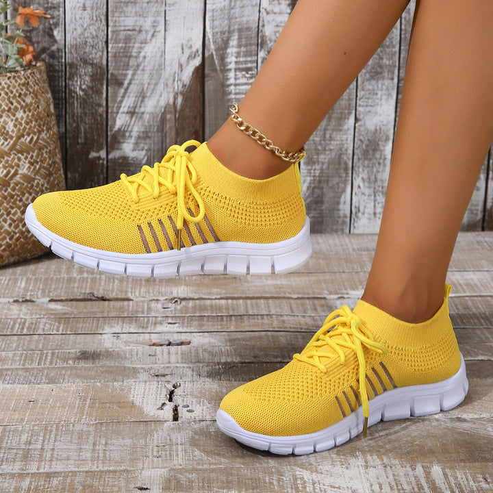 Dame Sporty Sneakers med åndbart strikoverdel Stilla