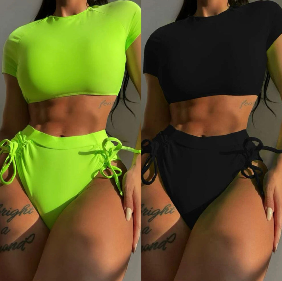 Damer Sporty Crop-Top med høj talje Stilla