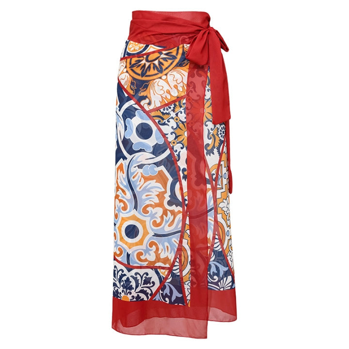 Damer badeshorts med elegant indpakningsbuks Skovae