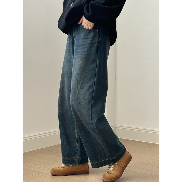 Dame Wide-Leg Jeans lavet af højkvalitets denim med behagelig pasform og klassisk snit Stilla