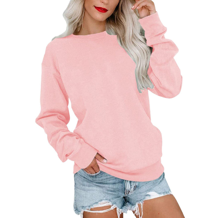 Damer hyggelig sweatshirt med overskårne skuldre og blødt inderfor Stilla