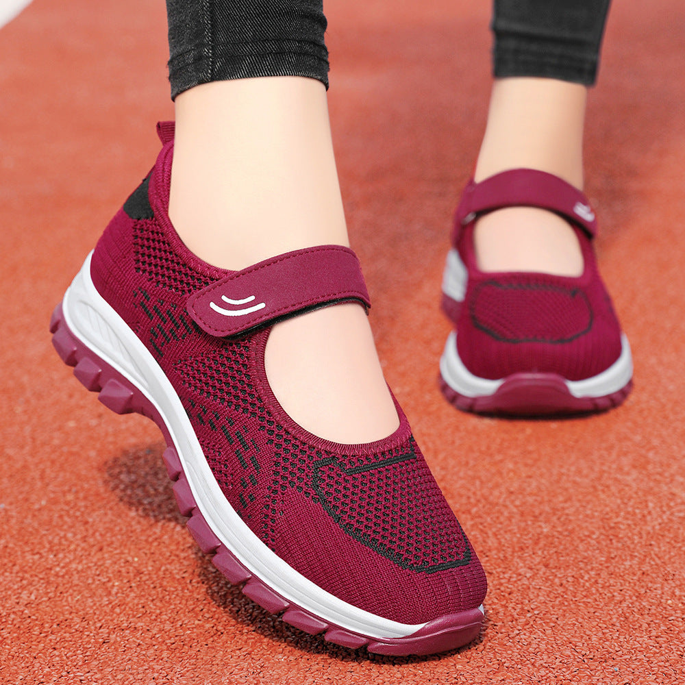 Femme Behagelige Velcro Sport Sneakers Stilla