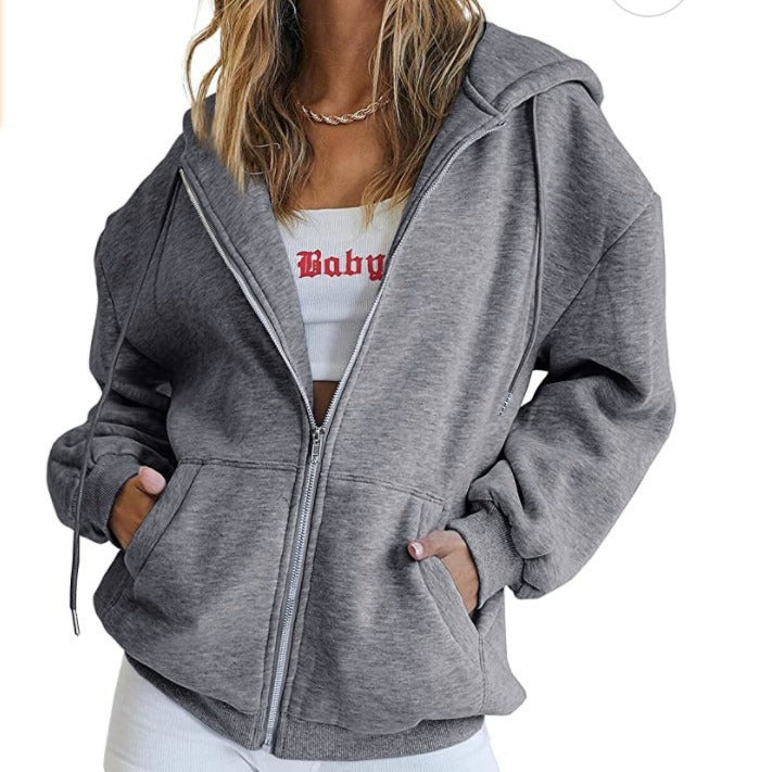 Kvinder Oversized Hoodie Jakke Skovae