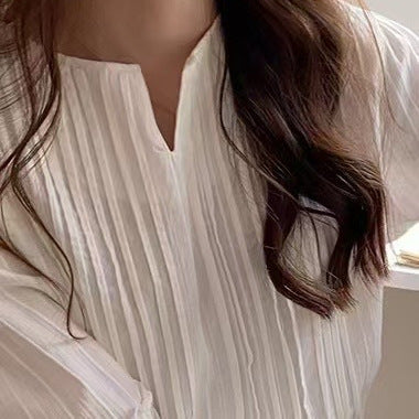 Femme Struktureret Fritids Pullover Bluse Stilla