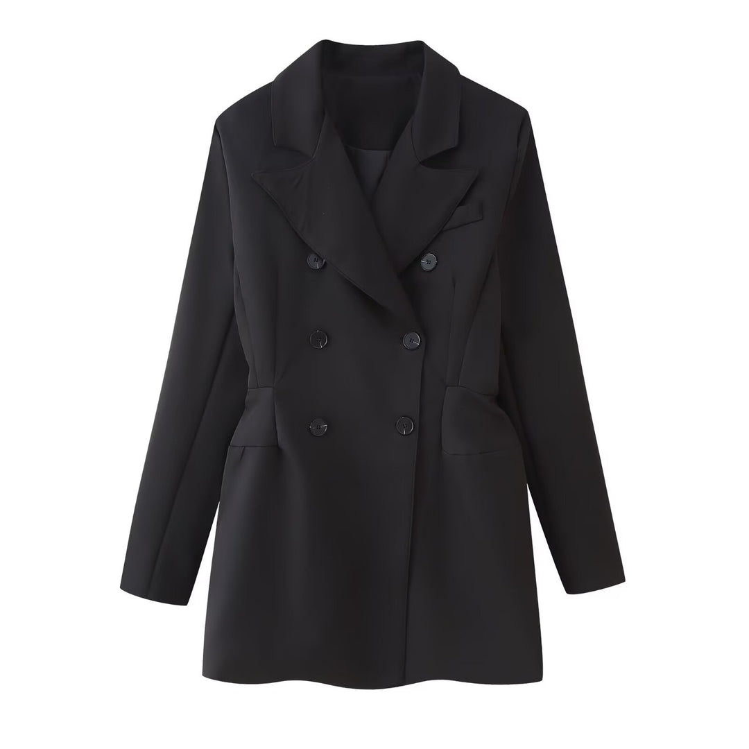 Damer elegant blazerjakke med slim fit Stilla