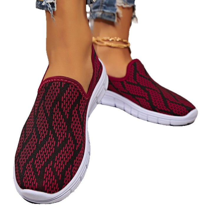 Dame Behagelige Slip-On Sneakers med åndbart overmateriale og skridsikker sål Stilla