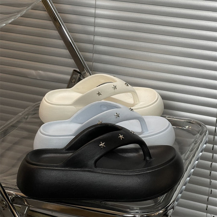Dame Komfortable Mode Sandaler med elegant Stjerne Smykke Stilla