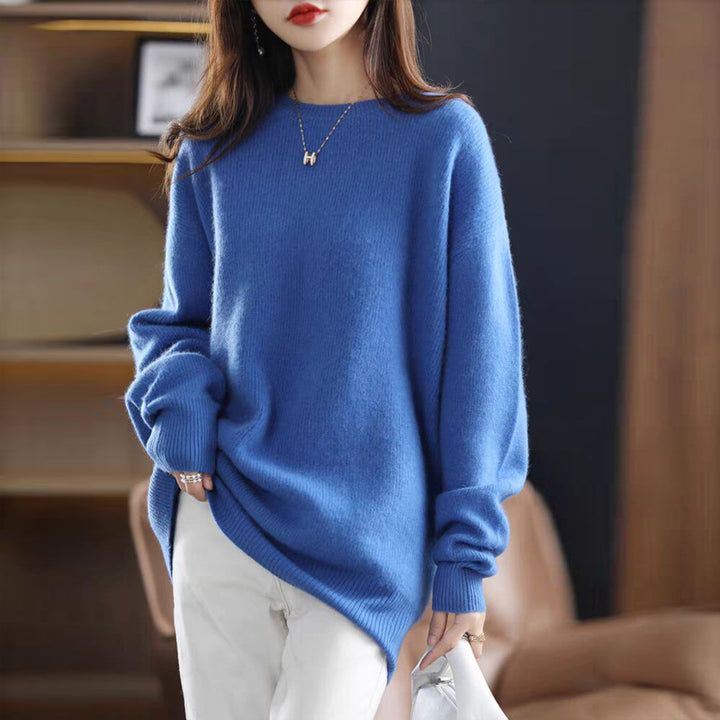Femme Elegant Oversized Strikpullover Stilla