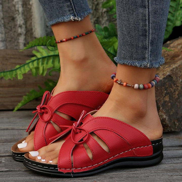 Dame sandaler med flettet design og komfortabel sål Stilla