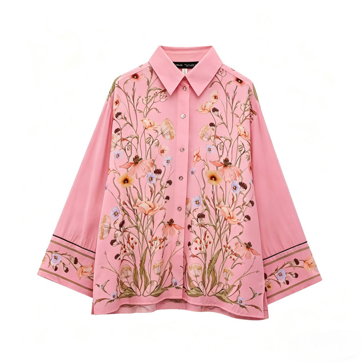 Dame Palazzo-bukser med blomsterprint Skovae