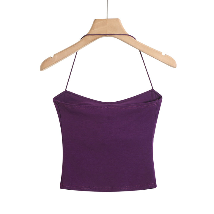 Dame Crop-Top med elegant spaghetti-stropdesign Stilla