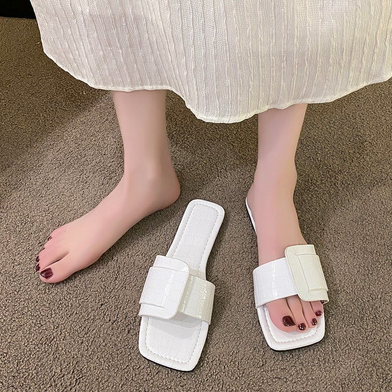 Damer Åbne Clogs med moderne Krokodille-design og komfortabelt Sål Stilla