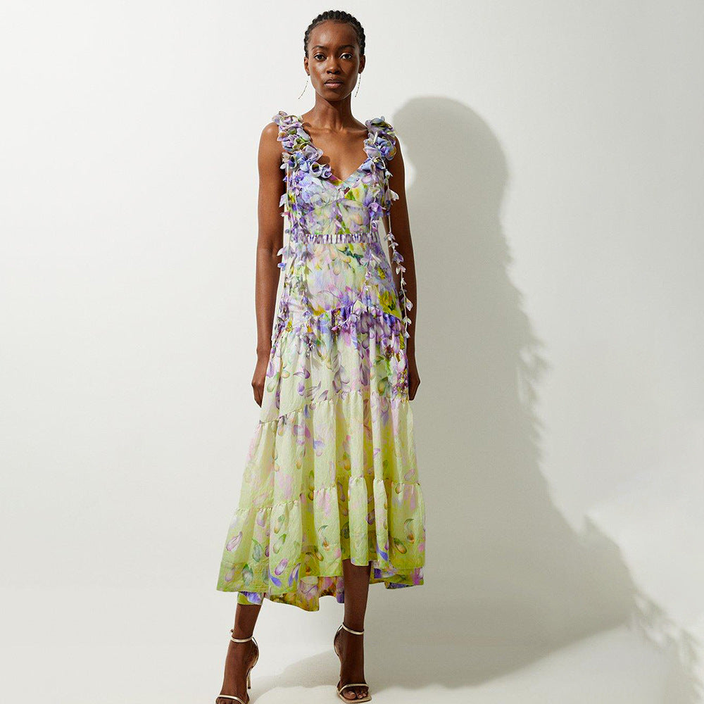 Dame One-piece badebuks med elegante ruffles detaljer Skovae