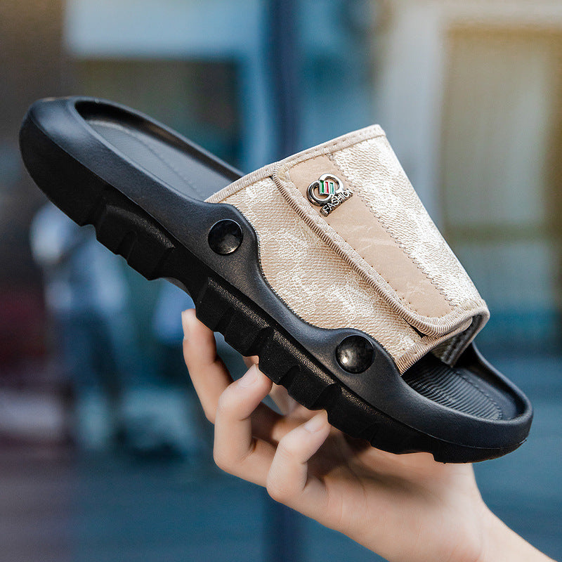 Herrer Komfortable fritidssandaler med skridsikker sål og praktisk velcro Stilla