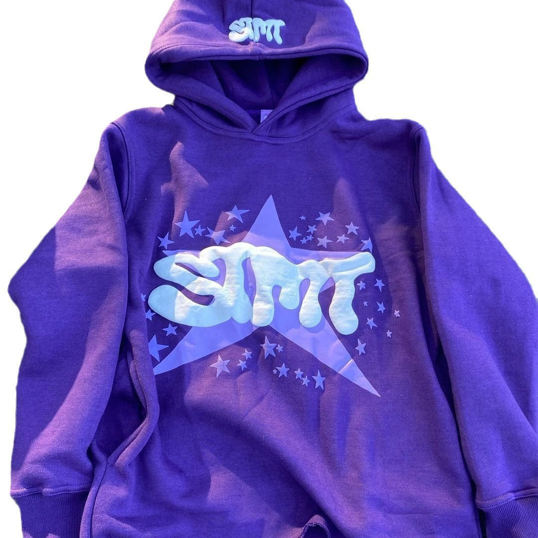 Kvinders hoodie med trendy grafisk design Skovae