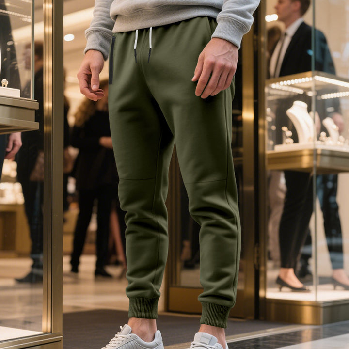 Herrer Sporty Cargo-Joggingbukser med elastisk talje og praktiske lommer Stilla