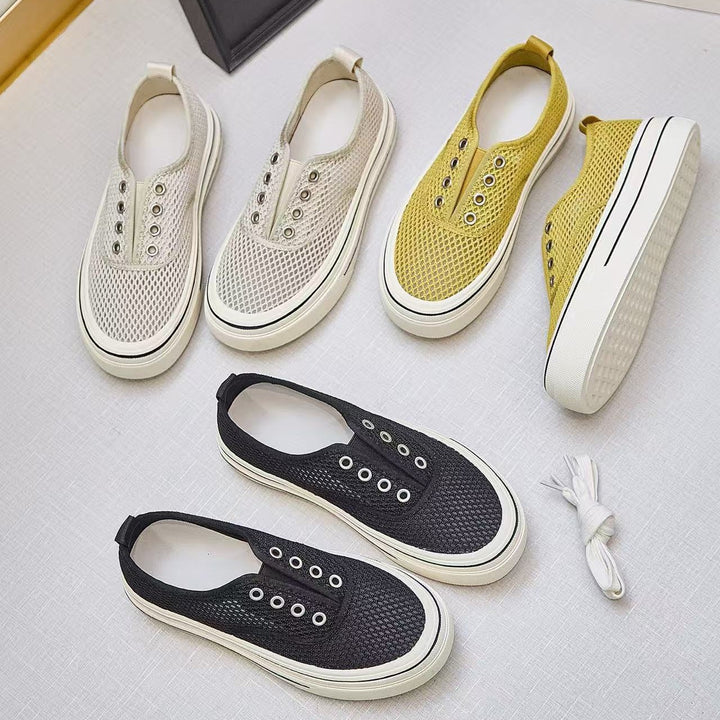 Dame Komfortable Net-sneakers med fashionabelt design Stilla