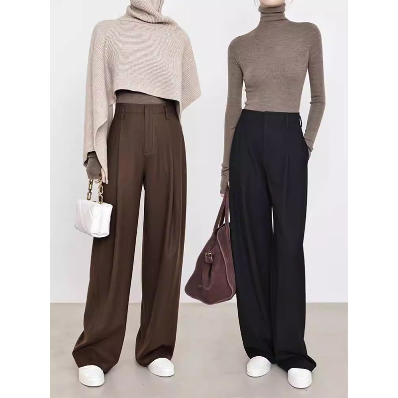 Dame elegant lang cardigan med sidelommer og fin struktur Stilla