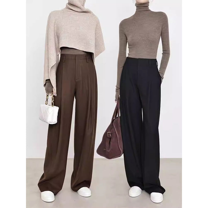 Dame elegant lang cardigan med sidelommer og fin struktur Stilla