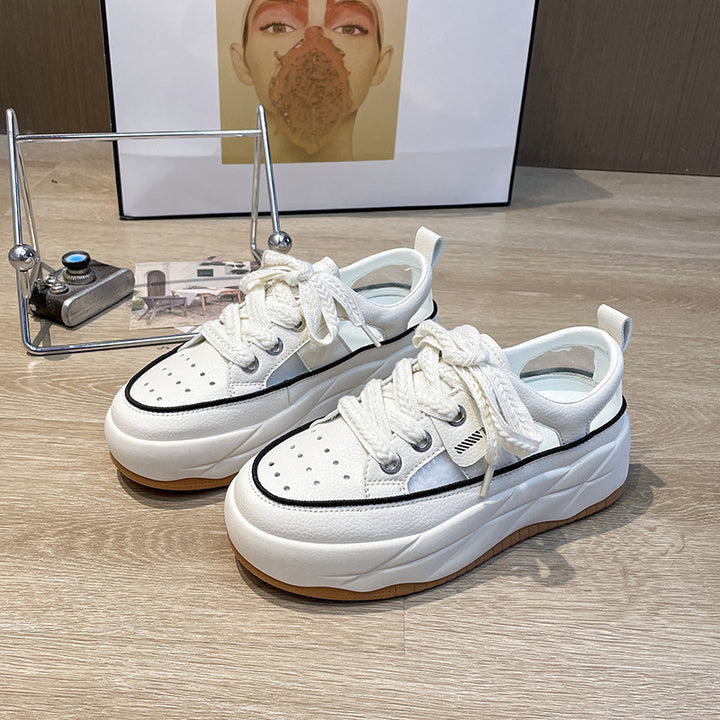 Dame Chunky Plateau-sneakers med åndbart overfladestruktur og skridsikker sål Stilla